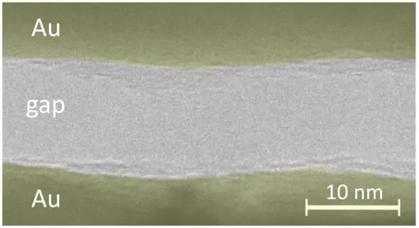Precision-Crafted Nanometer-Scale Gaps in Au Electrodes via Microtomy for Next-Generation Nanochannel Devices